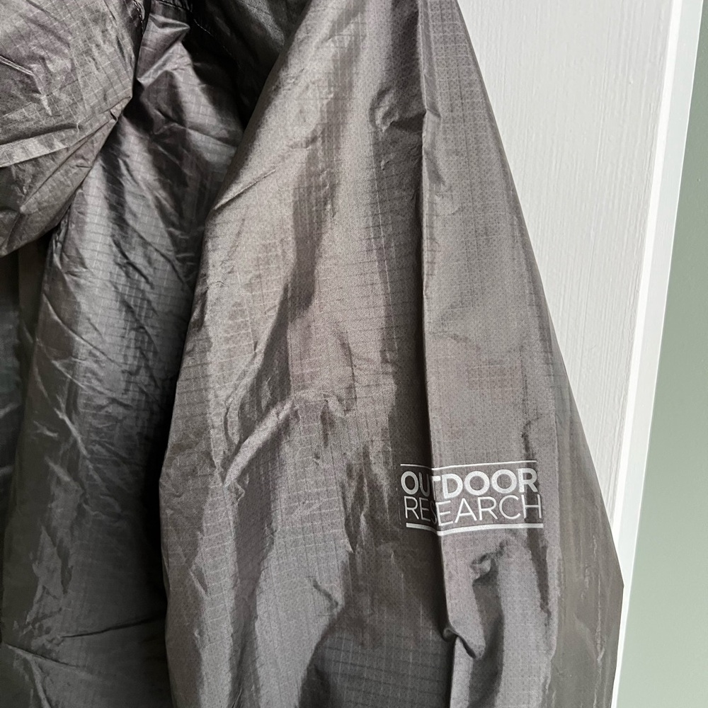 Outdoor Research Helium II Rain Jacket Men’s Small Gray Lightweight Packable - Picture 8 of 14